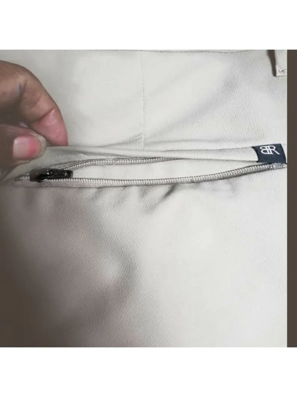 Banana Republic Mens Chino Classic Flat Front Pants Beige 34/29